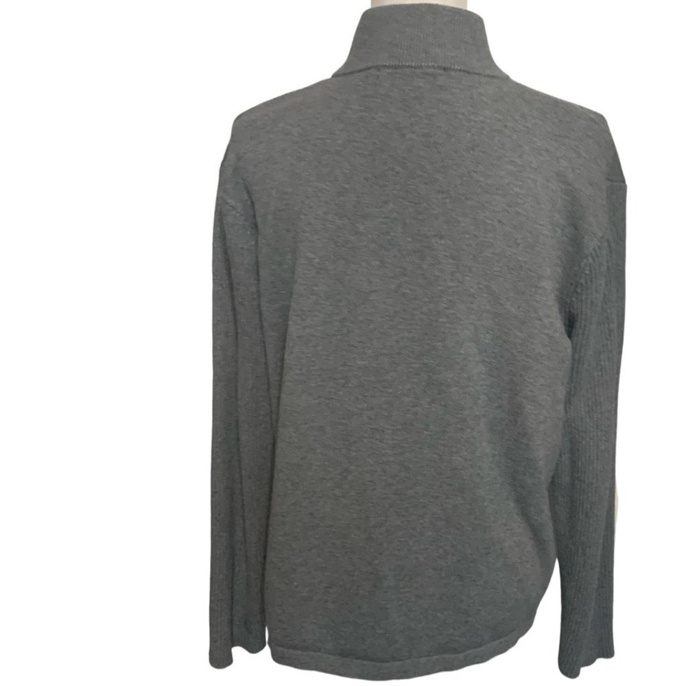 MICHAEL KORS Men's Full Zip Size XL Gray Dress Sweater - Picture 5 of 9
